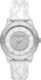 Michael Kors Runway Three Hand White Dial White Leather Strap Watch For Women - MK6998 Buy Now By Michael Kors