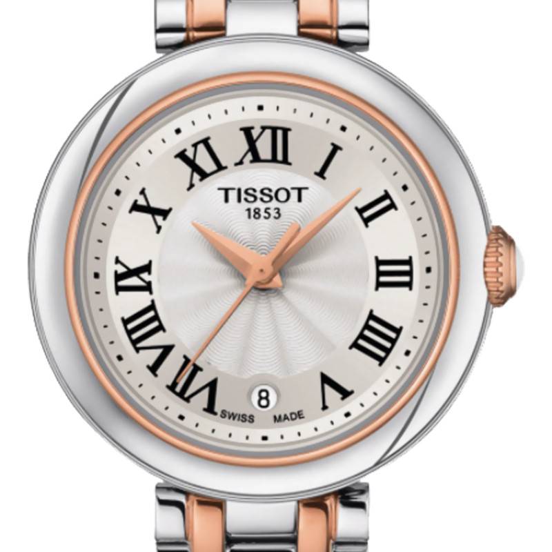 Tissot Bellissima Lady Small Mother of Pearl Dial Two Tone Steel Strap Watch For Women - T126.010.22.013.01 Buy Now By Tissot