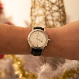 Burberry The City Chronograph White Dial Black Leather Strap Watch for Men - BU9355 Buy Now By Burberry