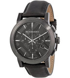 Burberry The City Black Dial Black Leather Strap Watch for Men - BU9364 Buy Now By Burberry