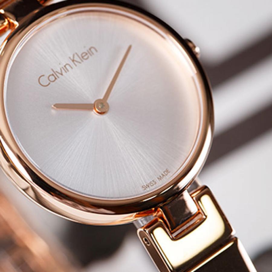 Calvin Klein Authentic White Dial Rose Gold Steel Strap Watch for Women - K8G23646 Buy Now By Calvin Klein