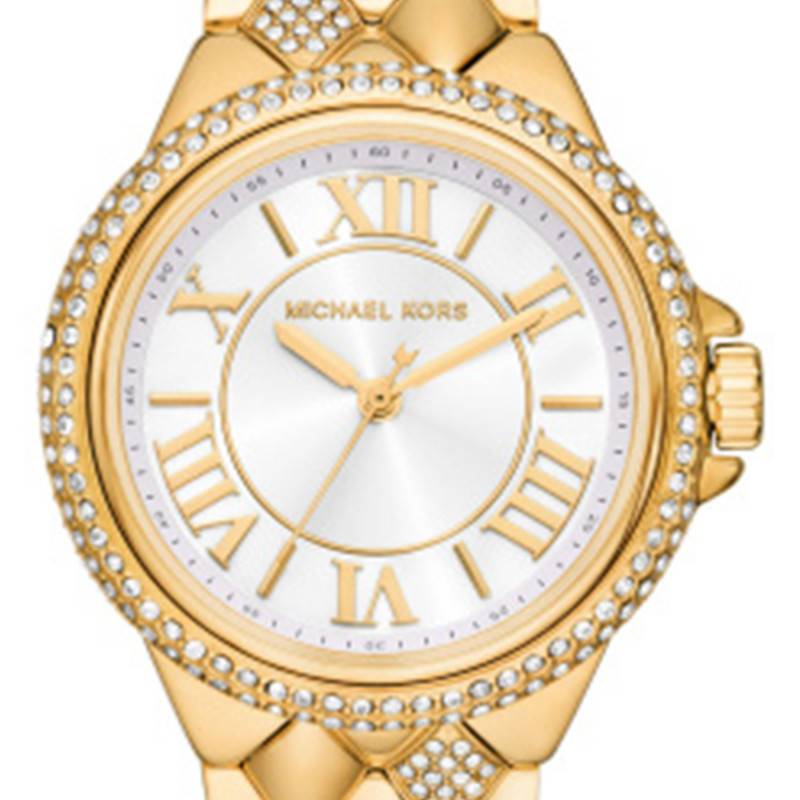 Michael Kors Camile Analog White Dial Gold Steel Strap Watch for Women - MK4801 Buy Now By Michael Kors