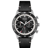 Hugo Boss Chronograph Black Dial Black Leather Strap Watch for Men - 1513864 Buy Now By Hugo Boss