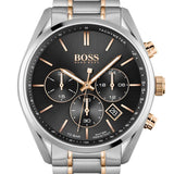 Hugo Boss Champion Chronograph Black Dial Two Tone Steel Strap Watch for Men - 1513819 Buy Now By Hugo Boss
