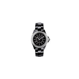 Chanel J12 Diamonds Ceramic Black Dial Black Steel Strap Watch for Women - J12 H3108 Buy Now By Chanel