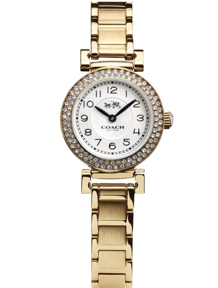 Coach Madison White Dial Gold Steel Strap Watch for Women - 14502403 Buy Now By Coach