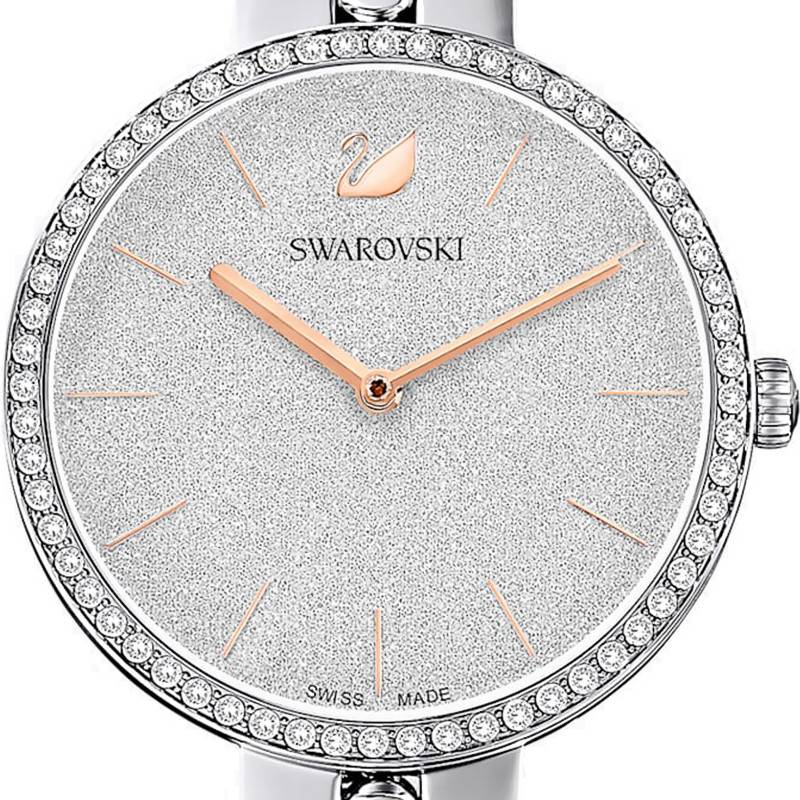 Swarovski Cosmopolitan Diamond Powder Silver Dial Silver Steel Strap Watch for Women - 5517807 Buy Now By Swarovski