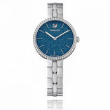 Swarovski Cosmopolitan Blue Dial Silver Steel Strap Watch for Women - 5517790 Buy Now By Swarovski