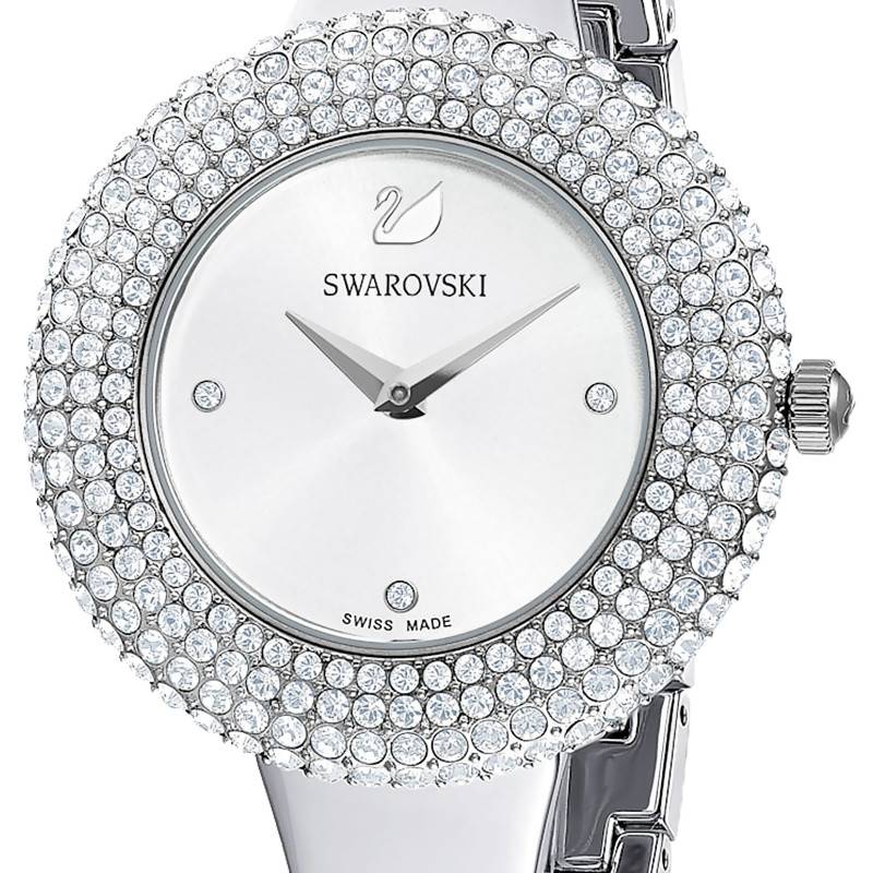 Swarovski Crystal Rose Silver Dial Silver Steel Strap Watch for Women - 5483853 Buy Now By Swarovski