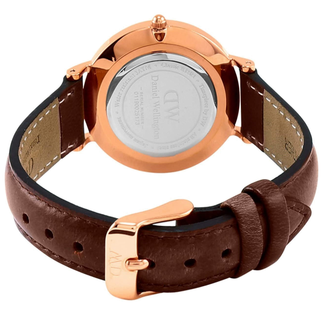 Daniel Wellington Petite St Mawes Black Dial Brown Leather Strap Watch For Women - DW00100169 Buy Now By Daniel Wellington