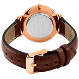 Daniel Wellington Petite St Mawes Black Dial Brown Leather Strap Watch For Women - DW00100169 Buy Now By Daniel Wellington