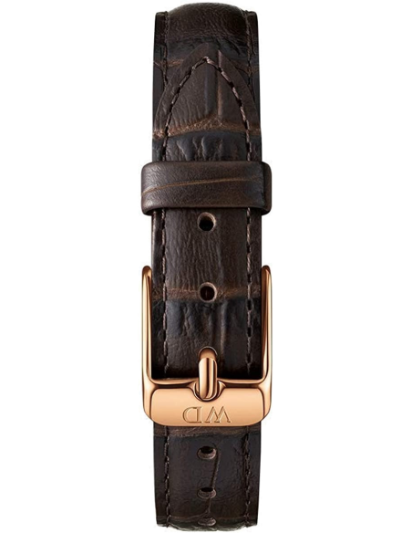 Daniel Wellington Classic Petite York Black Dial Brown Leather Strap Watch For Women - DW00100226 Buy Now By Daniel Wellington