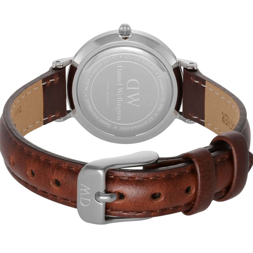 Daniel Wellington Classic Petite St Mawes Black Dial Brown Leather Strap Watch For Women - DW00100237 Buy Now By Daniel Wellington