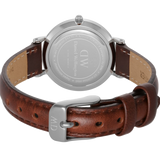 Daniel Wellington Classic Petite St Mawes Black Dial Brown Leather Strap Watch For Women - DW00100237 Buy Now By Daniel Wellington