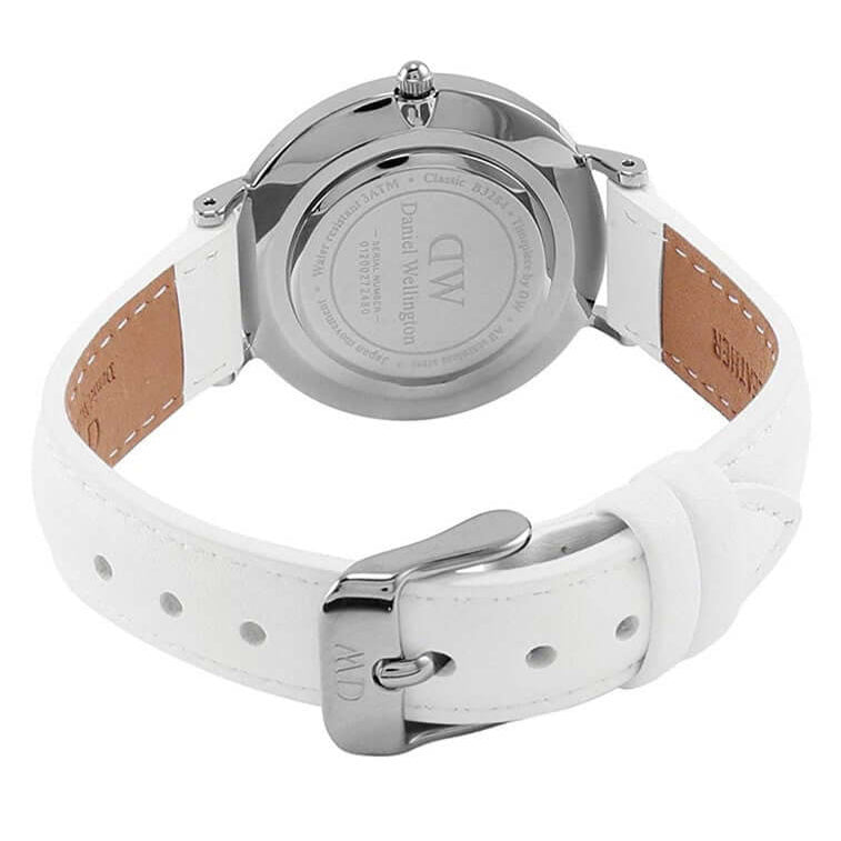 Daniel Wellington Petite Bondi White Dial White Leather Strap Watch For Women - DW00100250 Buy Now By Daniel Wellington