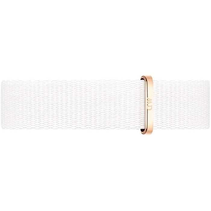 Daniel Wellington Classic Petite Dover Black Dial White NATO Strap Watch For Women - DW00100312 Buy Now By Daniel Wellington