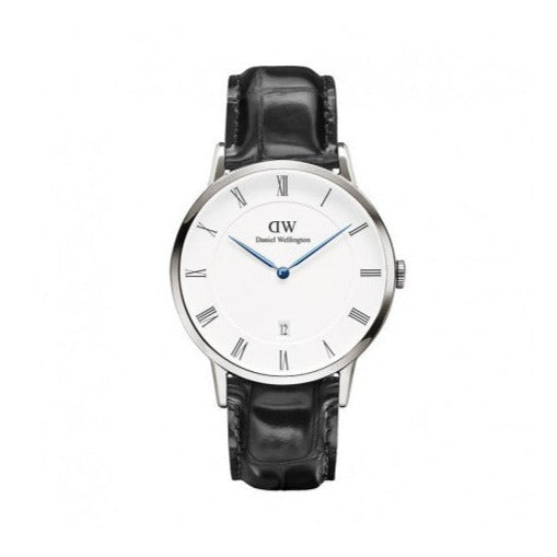 Daniel Wellington Dapper Reading White Dial Black Leather Strap Watch For Men - DW00100108 Buy Now By Daniel Wellington