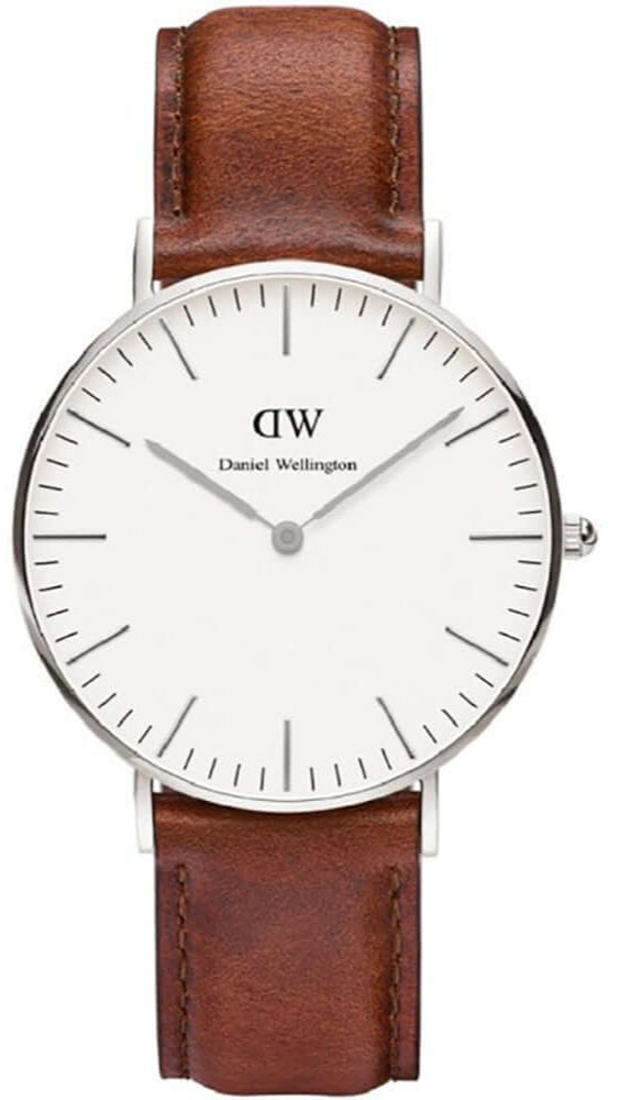 Daniel Wellington Classic St Mawes White Dial Brown Leather Strap Watch For Women - DW00100152 Buy Now By Daniel Wellington