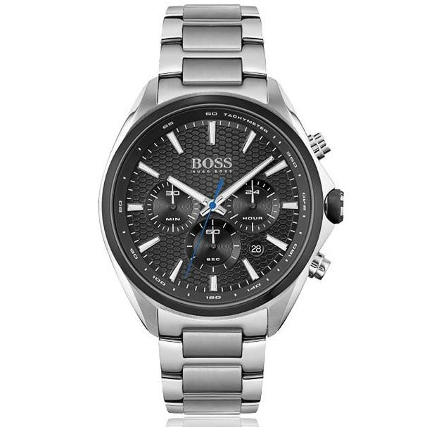Hugo Boss Montre Distinct Black Dial Silver Steel Strap Watch for Men - 1513857 Buy Now By Hugo Boss