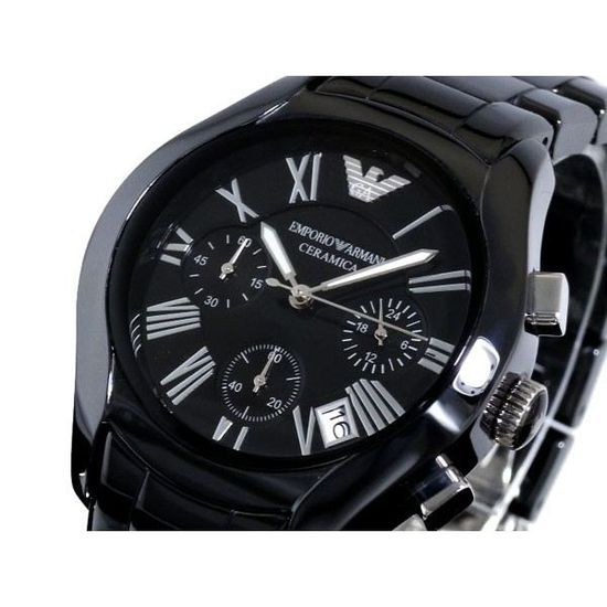 Emporio Armani Black Ceramic Dial Ceramic Strap Watch For Women - AR1401 Buy Now By Emporio Armani