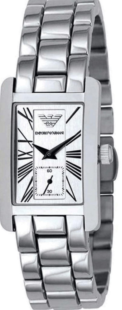Emporio Armani White Dial Silver Stainless Steel Watch For Women - AR0146 Buy Now By Emporio Armani
