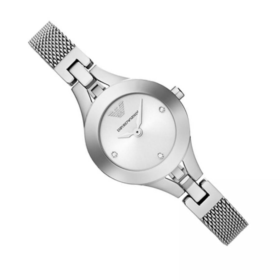 Emporio Armani Quartz Silver Dial Silver Steel Strap Watch For Women - AR7361 Buy Now By Emporio Armani