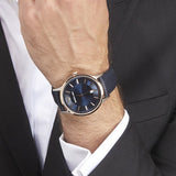 Emporio Armani Renato Analog Blue Dial Black Leather Strap Watch For Men - AR2506 Buy Now By Emporio Armani