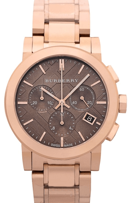 Burberry The City Grey Dial Rose Gold Steel Strap Unisex Watch - BU9754 Buy Now By Burberry