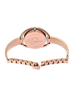 Calvin Klein Impetuos Silver Dial Rose Gold Steel Strap Watch for Women - K4F2N616 Buy Now By Calvin Klein