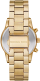 Michael Kors Ritz Chronograph Gold Dial Gold Steel Strap Watch For Women - MK7310 Buy Now By Michael Kors