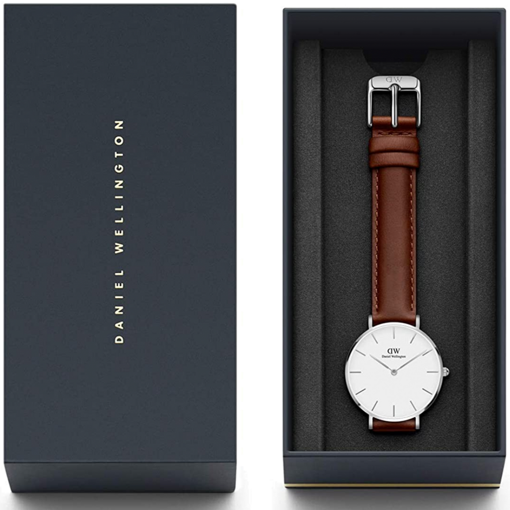 Daniel Wellington Classic Petite St Mawes White Dial Brown Leather Strap Watch For Women - DW00100187 Buy Now By Daniel Wellington