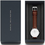 Daniel Wellington Classic Petite St Mawes White Dial Brown Leather Strap Watch For Women - DW00100187 Buy Now By Daniel Wellington