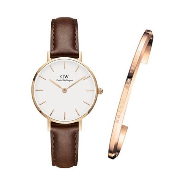 Daniel Wellington Petite St Mawes White Dial Brown Leather Strap Watch For Women - DW00100175 Buy Now By Daniel Wellington