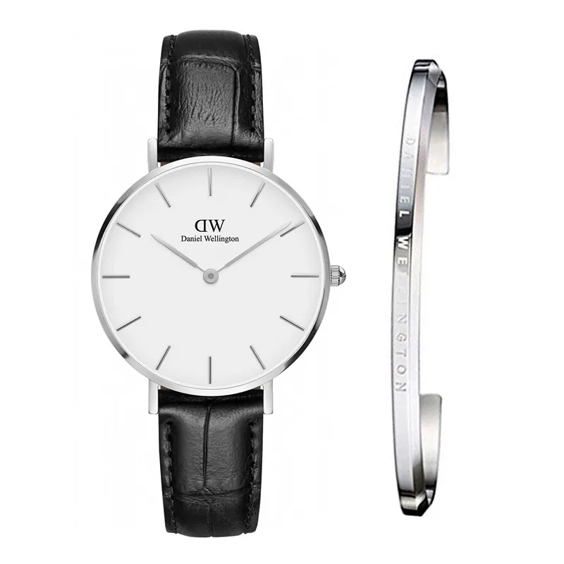 Daniel Wellington Classic Petite Reading White Dial Black Leather Strap Watch For Women - DW00100185 Buy Now By Daniel Wellington