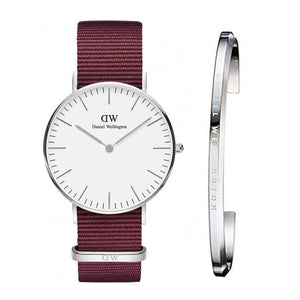 Daniel Wellington Classic Roselyn White Dial Red NATO Strap Watch For Women - DW00100272 Buy Now By Daniel Wellington
