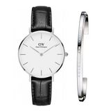 Daniel Wellington Classic Petite Reading White Dial Black Leather Strap Watch For Women - DW00100185 Buy Now By Daniel Wellington