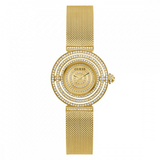 Guess Dream Quartz Gold Dial Gold Mesh Strap Watch For Women - GW0550L2 Buy Now By Guess