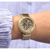 Guess Lily Quartz Gold Dial Gold Steel Strap Watch For Women - GW0528L2 Buy Now By Guess