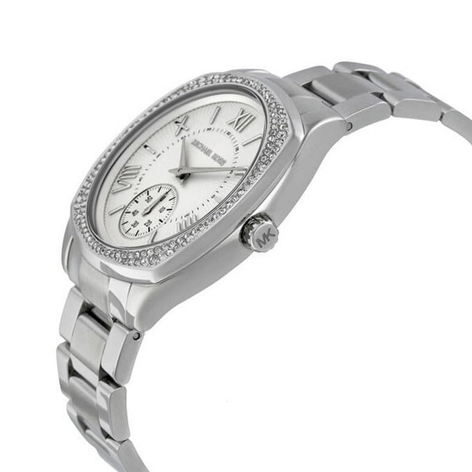 Michael Kors Bryn Quartz Silver Dial Silver Steel Strap Watch For Women - MK6133 Buy Now By Michael Kors