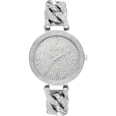 Michael Kors Catelyn Quartz Crystals Silver Dial Silver Steel Strap Watch For Women - MK4675 Buy Now By Michael Kors