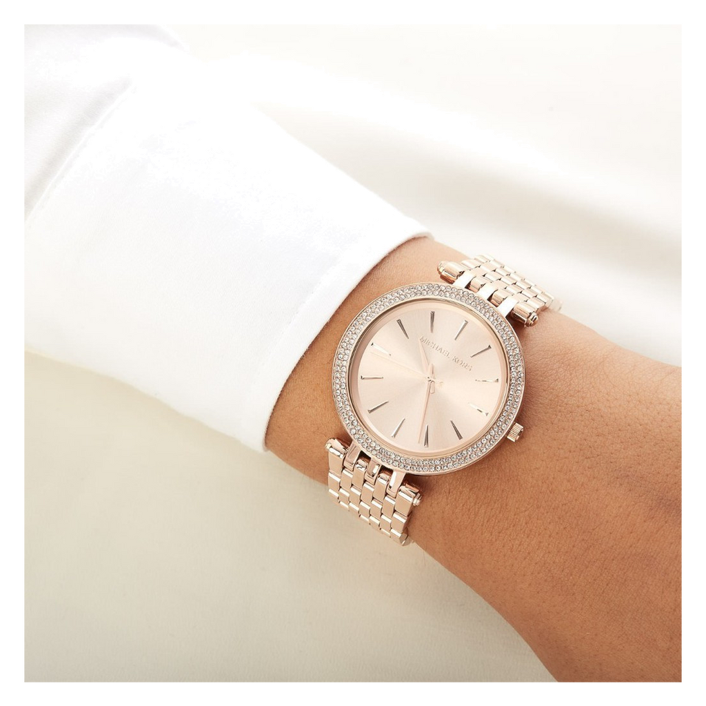 Michael Kors Darci Rose Gold Dial Rose Gold Steel Strap Watch for Women - MK3431 Buy Now By Michael Kors