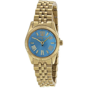 Michael Kors Lexington Quartz Blue Dial Gold Steel Strap Watch For Women - MK3271 Buy Now By Michael Kors