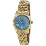 Michael Kors Lexington Quartz Blue Dial Gold Steel Strap Watch For Women - MK3271 Buy Now By Michael Kors