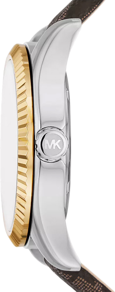 Michael Kors Lexington Silver Dial Brown Leather Strap Watch For Women - MK4745 Buy Now By Michael Kors