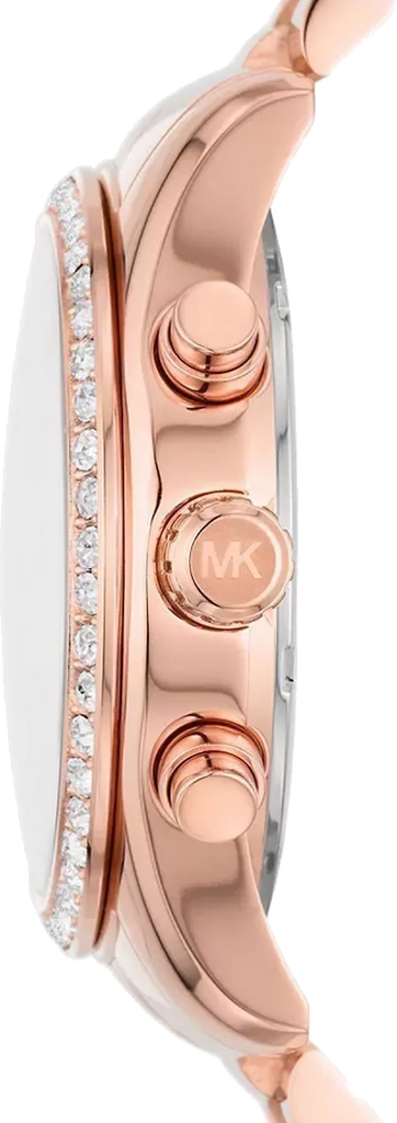 Michael Kors Lexington Chronograph Rose Gold Dial Rose Gold Steel Strap Watch for Women - MK7242 Buy Now By Michael Kors