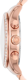 Michael Kors Lexington Chronograph Rose Gold Dial Rose Gold Steel Strap Watch for Women - MK7242 Buy Now By Michael Kors