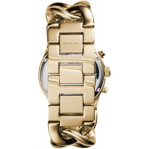 Michael Kors Runway Twist Gold Dial Gold Stainless Steel Strap Watch for Women - MK3131 Buy Now By Michael Kors