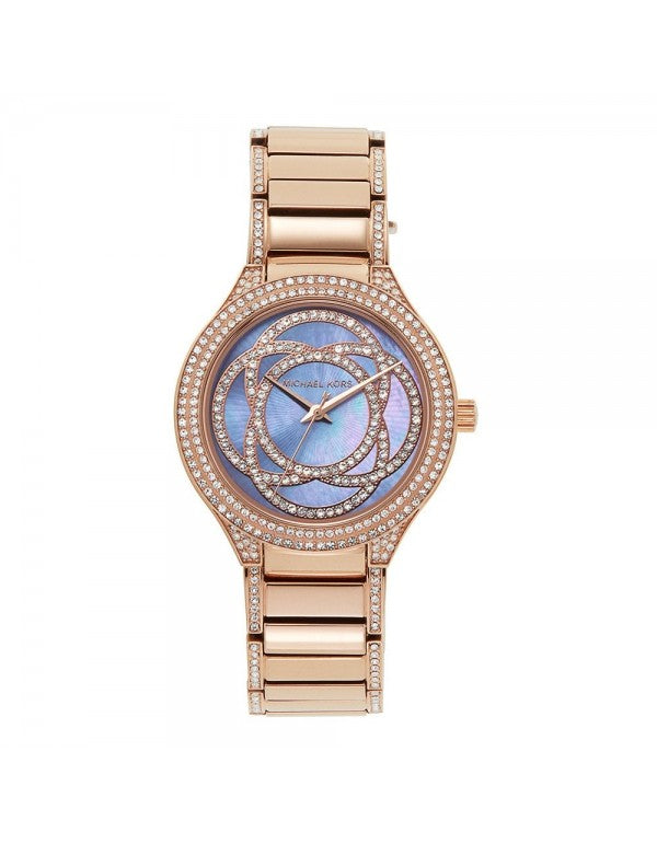 Michael Kors Kerry Purple Dial Rose Gold Stainless Steel Strap Watch for Women - MK3482 Buy Now By Michael Kors