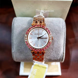 Michael Kors Darci Pave Silver Dial Rose Gold Steel Strap Watch For Women - MK4517 Buy Now By Michael Kors
