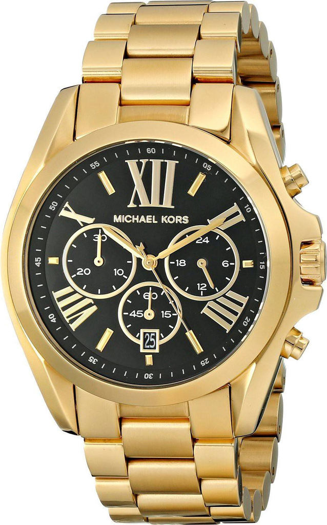 Michael Kors Bradshaw Black Dial Gold Steel Strap Watch for Women - MK5739 Buy Now By Michael Kors